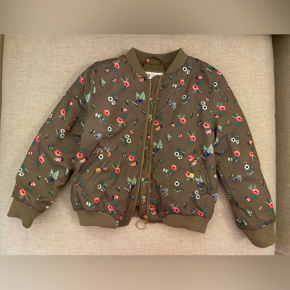 HM girls floral bomber